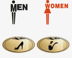 男厕女厕卫生间标牌图标高清图片