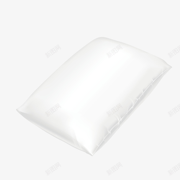 白色枕头png免抠素材_新图网 https://ixintu.com 3D PNG免抠图下载 床上用品 枕芯 装饰 靠枕