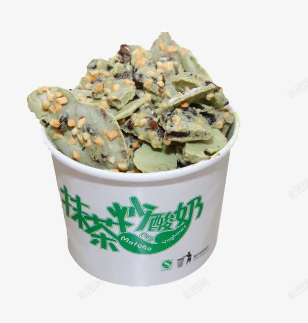 抹茶冰酸奶png免抠素材_新图网 https://ixintu.com 冰 夏天 抹茶 炒酸奶 甜品 酸奶