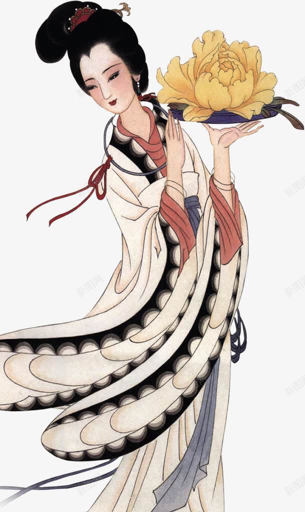古代美女png免抠素材_新图网 https://ixintu.com 古典 古画 国画