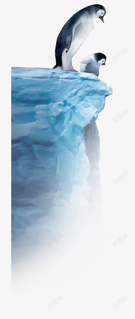 冰山企鹅png免抠素材_新图网 https://ixintu.com 企鹅 冰山 动物 模型