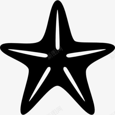 海洋之星fivepointed形状图标图标