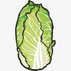 手绘白菜手绘简笔画蔬果蔬菜果蔬卡通高清图片