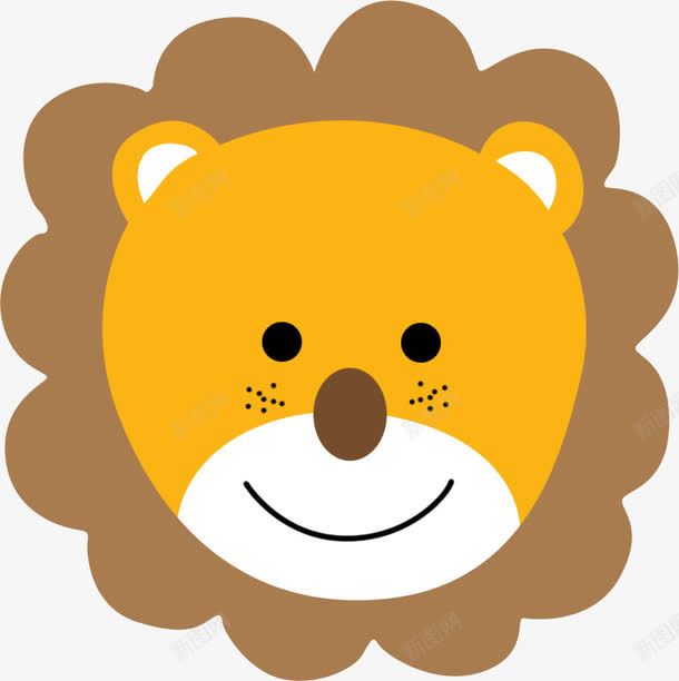 卡通狮子头像png免抠素材_新图网 https://ixintu.com 卡通 头像 狮子