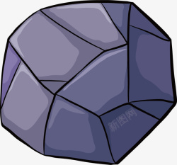 水晶矿石蓝色的稀有矿石材料高清图片