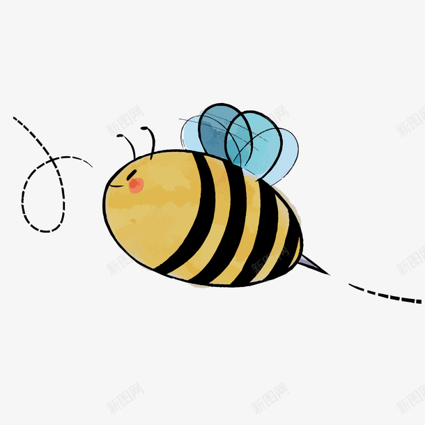 卡通蜜蜂昆虫矢量图ai免抠素材_新图网 https://ixintu.com 卡通 手绘 昆虫设计 矢量图 翅膀 蜂类 蜜蜂 飞翔