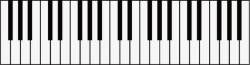 黑白色琴键6款音乐主题高清图片