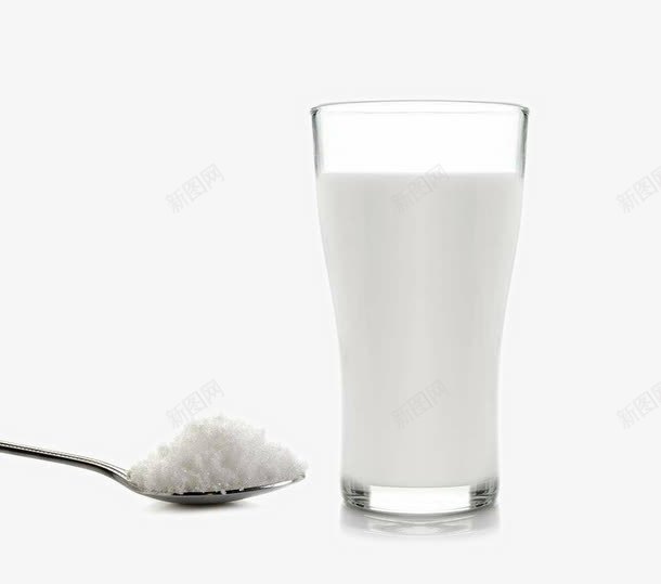 一杯牛奶一勺糖png免抠素材_新图网 https://ixintu.com 一杯牛奶 一瓶牛奶 奶 白牛奶 白色 糖 金典牛奶