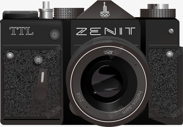 5款数码相机png免抠素材_新图网 https://ixintu.com 4 矢量数码相机单反数码相机卡片式数码相机数码设备镜头专业相机