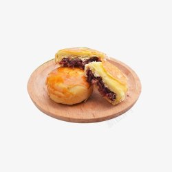 手工食物制作产品实物酥皮玫瑰鲜花饼高清图片