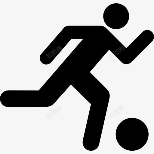足球运动员抱着球跑图标png_新图网 https://ixintu.com 多项运动 嬉戏 球 球员 足球 跑步 运动