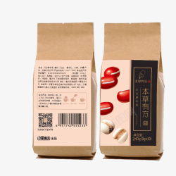 农产品包装案例红豆薏米茶包装元素高清图片