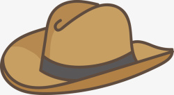 褐色帽子褐色卡通帽子图高清图片