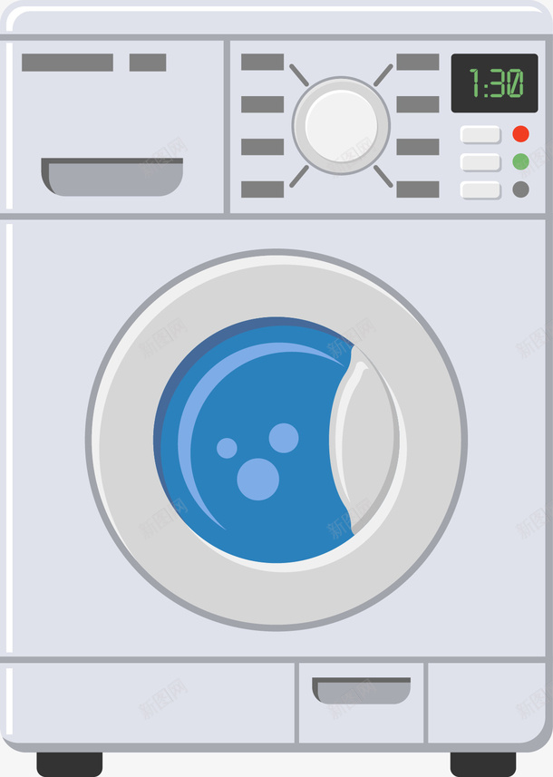 卡通洗衣机png免抠素材_新图网 https://ixintu.com 卡通画 家电 洗衣机 洗衣机场景 矢量装饰 装饰