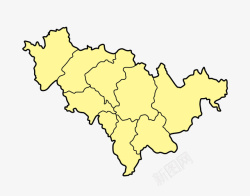 吉林省地图吉林省地图矢量图高清图片