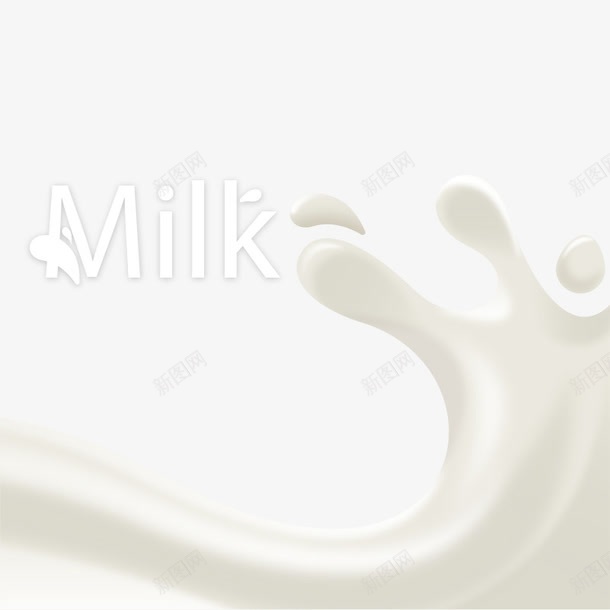 牛奶艺术logo图标png_新图网 https://ixintu.com logo milk 动态 喷溅 流动 液体 牛奶 牛奶字体