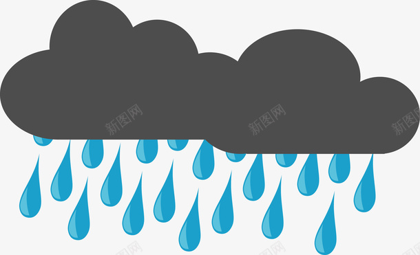 雨水能源logo小图标矢量图图标