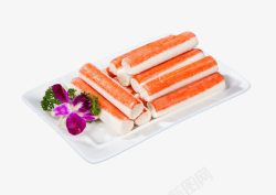 日式蟹肉卷蟹肉棒高清图片