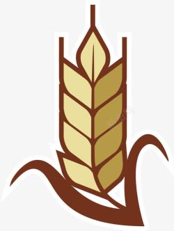 秋收季节米穗标志logo图标高清图片