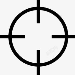 射击靶圆形目标图标高清图片