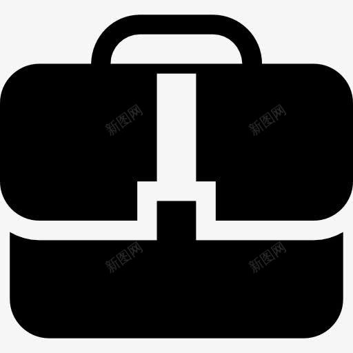 黑色手提标图标png_新图网 https://ixintu.com 基本图标 工具 工具和器具 手提箱 手袋 袋 黑