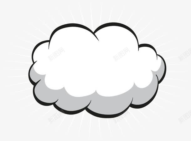 云朵气泡png免抠素材_新图网 https://ixintu.com 云朵素材 对话框 对话气泡 气泡素材