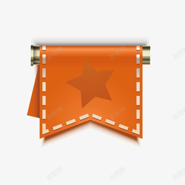 锦旗png免抠素材_新图网 https://ixintu.com 五角星 手绘旗子 挂旗 旗帜矢量