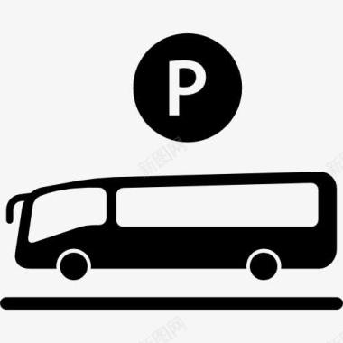 公交停车图标图标
