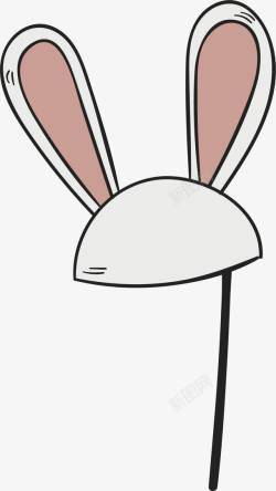 新版美图秀秀卡通兔耳朵大头贴高清图片