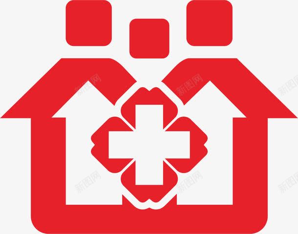 社区标志图标png_新图网 https://ixintu.com 健康 医院 社区 社群