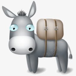 毛驴logo毛驴恶搞动物形象软件LOGO图标高清图片