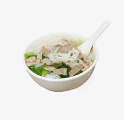 汤河粉产品实物青菜豆腐汤河粉高清图片