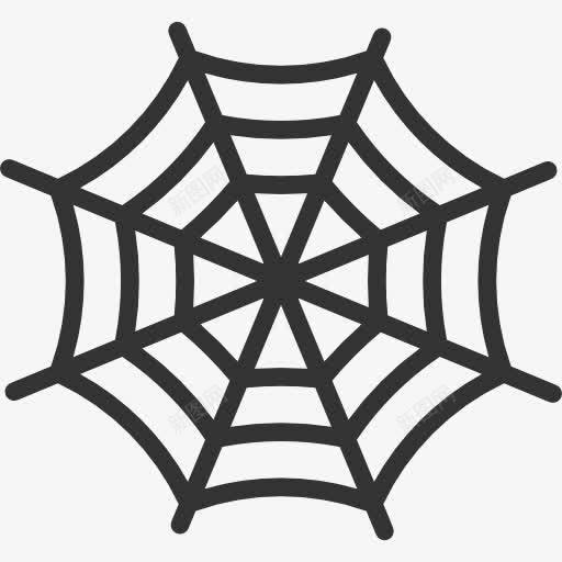 蜘蛛网图标png_新图网 https://ixintu.com 万圣节 动物 昆虫 蜘蛛网 陷阱