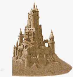 沙雕的城堡沙滩城堡高清图片