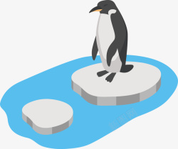 卡通角马卡通手绘动物园企鹅插画矢量图高清图片