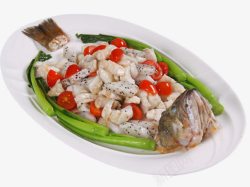 海鲈鱼沙拉素材