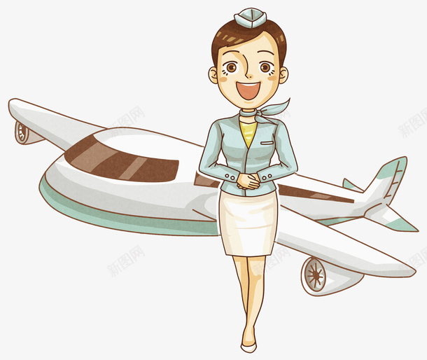 微笑的空姐图png免抠素材_新图网 https://ixintu.com 优雅的 图案 女人 微笑的 漂亮的 空乘人员 空姐 飞机