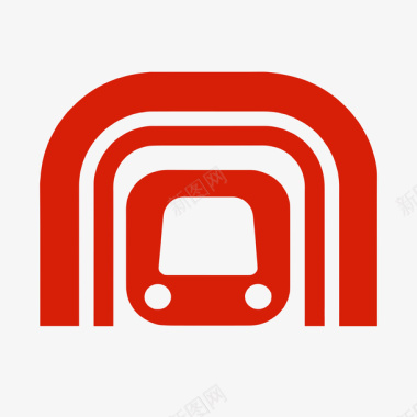 红色合肥地铁logo元素图标图标