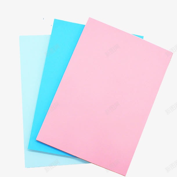 打印复印纸png免抠素材_新图网 https://ixintu.com a4打印复印纸 产品实物 彩色复印纸 手工纸 打印纸 浅蓝色 粉红色 蓝色