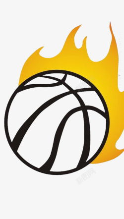 篮球效果手绘篮球赛Logo图案图标高清图片