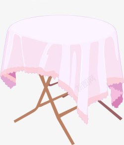 矢量图粉色桌子家具手绘桌子高清图片