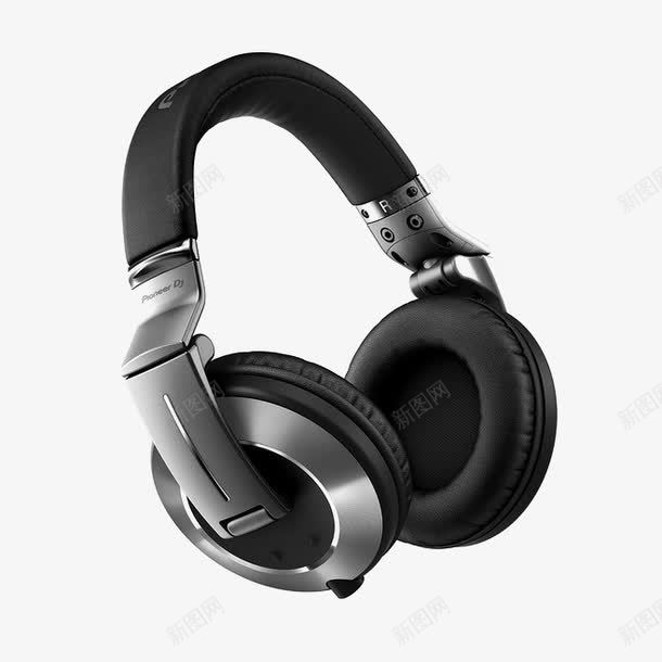 黑色头戴耳机png免抠素材_新图网 https://ixintu.com 产品实物 头戴耳机 数码产品 黑色