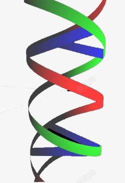 彩色简约基因链图形素材
