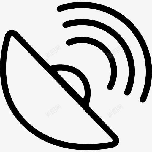 信号符号图标png_新图网 https://ixintu.com 信号 卫星天线 接口 标志 移动电话 符号 菜 雷达