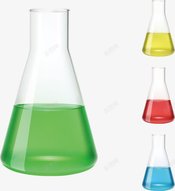 化学液体png免抠素材_新图网 https://ixintu.com 化学 化学容器 器皿 工具 摇瓶 烧杯 烧瓶 矢量素材