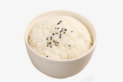 白色米粒白色大碗米饭高清图片