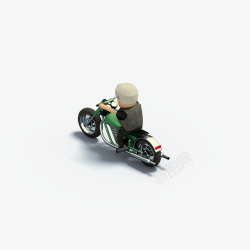 骑着摩托车骑着摩托车的小人高清图片