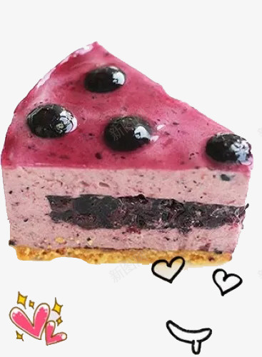 蓝莓酸奶蛋糕png免抠素材_新图网 https://ixintu.com 三角 下午茶 甜点 美食 蓝莓 蓝莓酸奶 蛋糕 酸奶 餐点