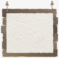 棕色漂亮纸张矢量素材棕色木板挂牌高清图片