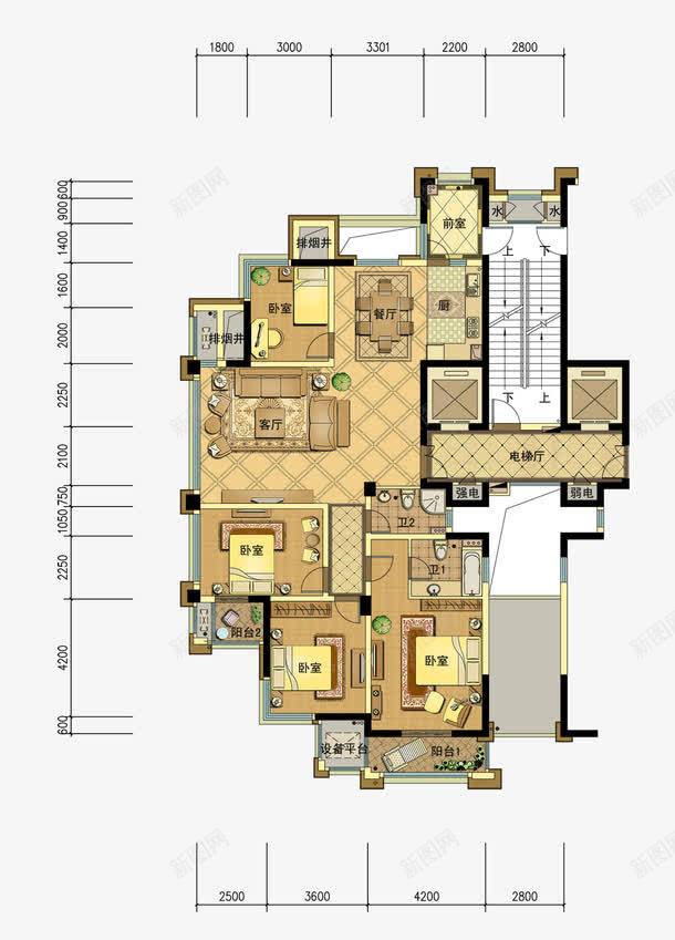 地产高端户型图png免抠素材_新图网 https://ixintu.com 地毯户型 室内设计 平面图 户型图 房地产 房屋平面图 装潢设计 高端户型图